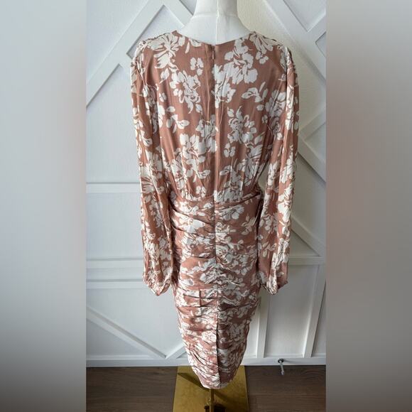 NWT Keepsake The Label Rosa Long Ballon Sleeve Floral Midi Dress Size 8 (AUS 12) - Picture 8 of 13